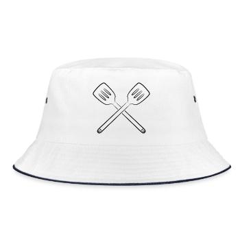 Slotted spoon - Bucket Hat - white/navy - Front