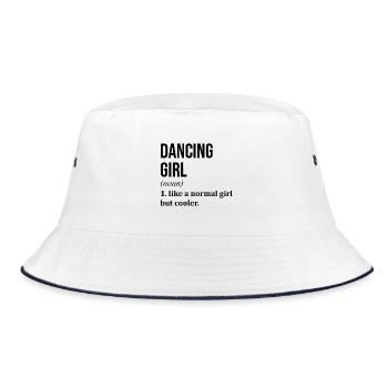 Dancing Dancing Dancing - Bucket Hat - white/navy - Front