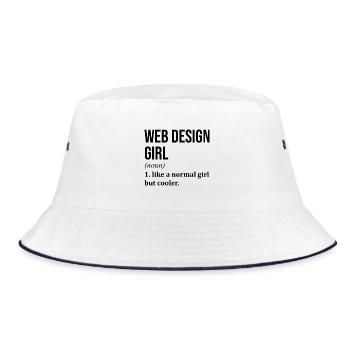Web Design Web Design Web Design - Bucket Hat - white/navy - Front