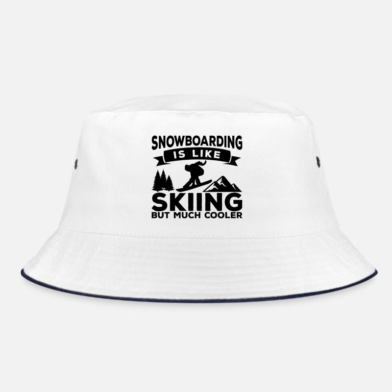 Funny Snowboarding Quote Bucket Hat