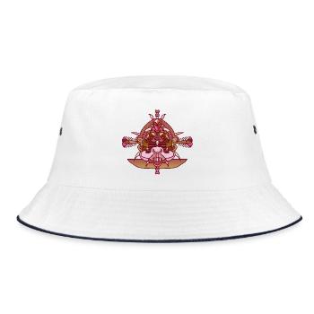 Color tattoo - Bucket Hat - white/navy - Front