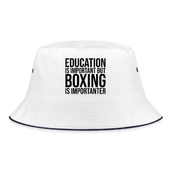 Boxing Boxing Boxing - Bucket Hat - white/navy - Front