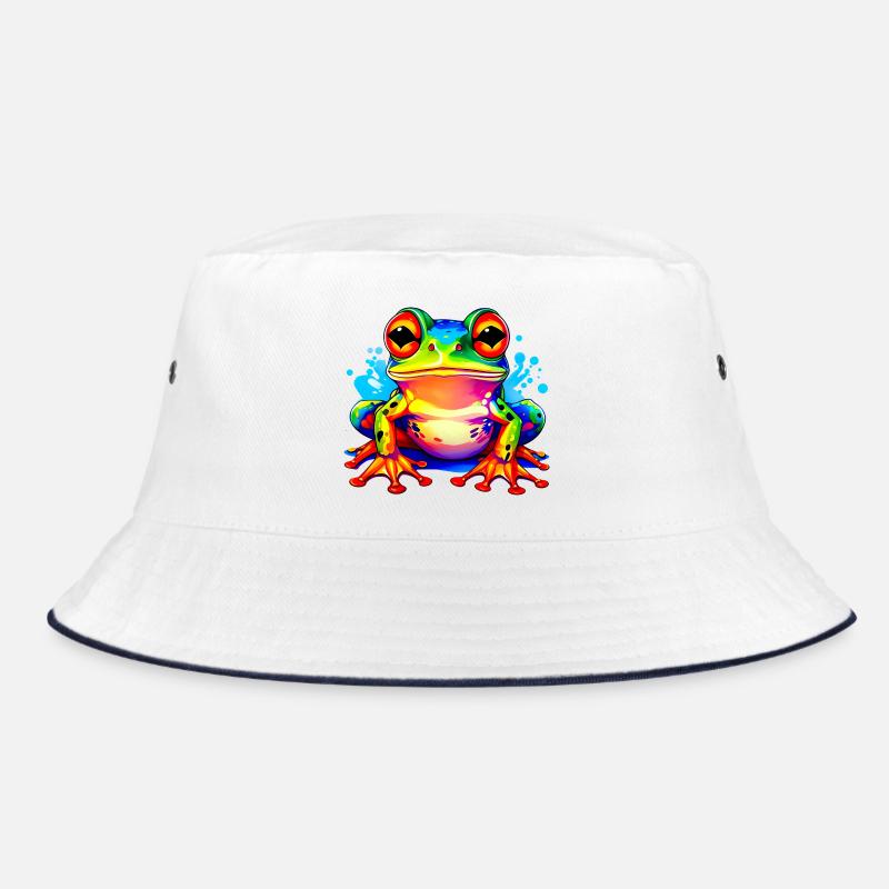 Colorful Frog Bucket Hat