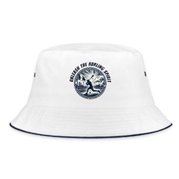 Unleash the Hurling spirit - Bucket Hat - white/navy - Front