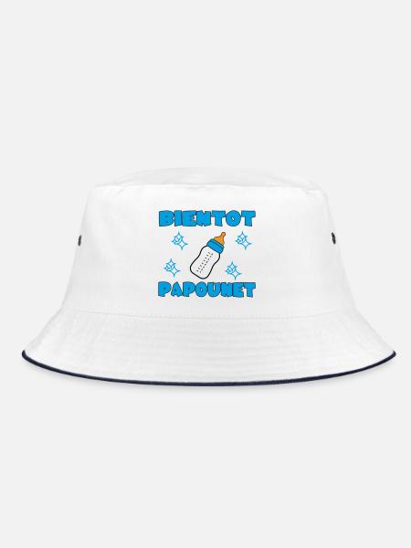 BIENTOT PAPOUNET - Bob - blanc/marine - Devant