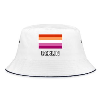 Drapeau de la fierté lesbienne Berlin - Bob - blanc/marine - Devant