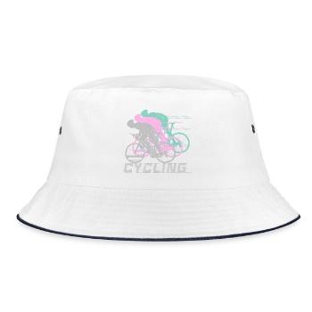 Cycling - Faded - Bucket Hat - white/navy - Front