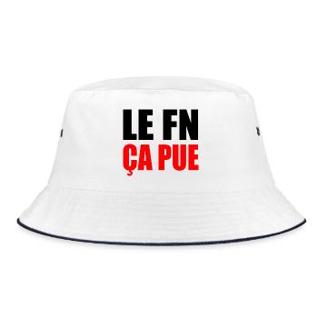 le fn ça pue - Bob - blanc/marine - Devant