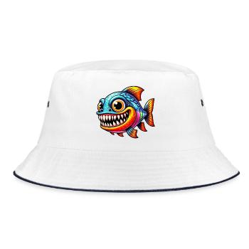 Piranha - Bob - blanc/marine - Devant