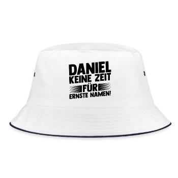 Prénom Daniel - Bob - blanc/marine - Devant