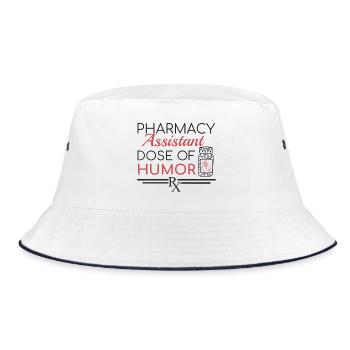 Pharmacy assistant | Dose of Humor - Bucket Hat - white/navy - Front