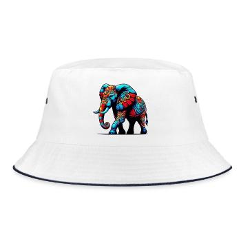 Éléphant - Bob - blanc/marine - Devant