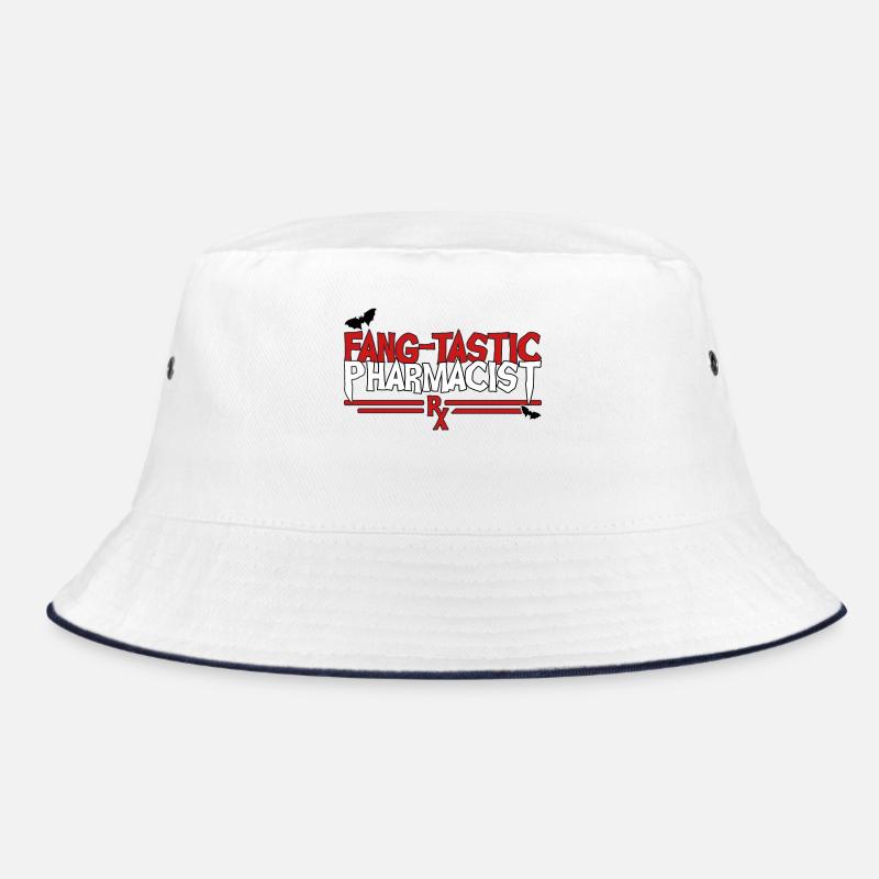 Apotheker Halloween - Bucket Hat - Weiß/Navy