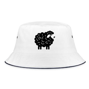 Black Sheep - Bucket Hat - white/navy - Front