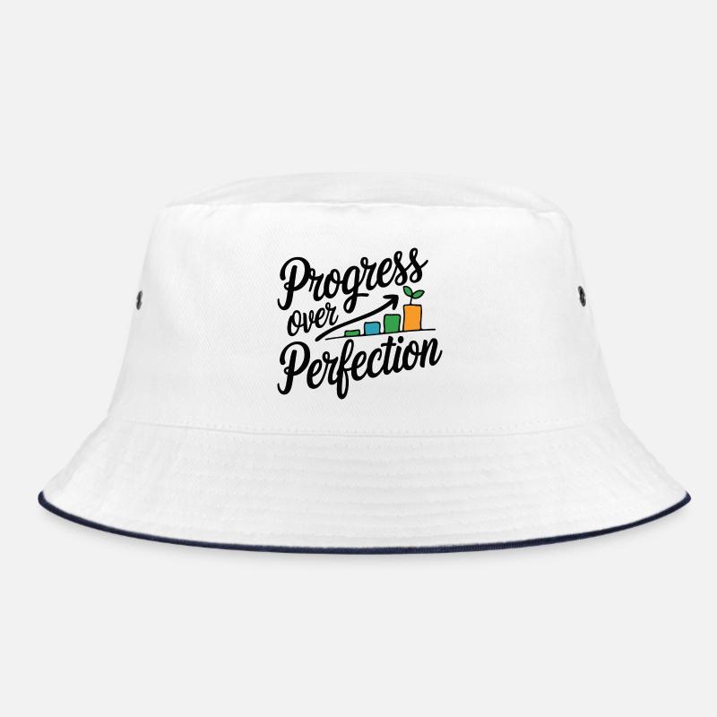 Progress Over Perfection Growth Chart Bucket Hat