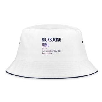 Kickboxing Kickboxing Kickboxing - Bucket Hat - white/navy - Front