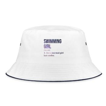 Natation Natation Natation - Bob - blanc/marine - Devant