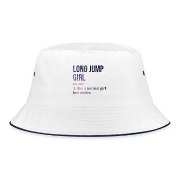 Long Jump Long Jump Long Jump - Bucket Hat - white/navy - Front