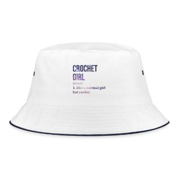 Crochet Crochet Crochet - Bob - blanc/marine - Devant