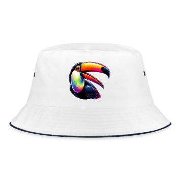 Toucan - Bucket Hat - white/navy - Front