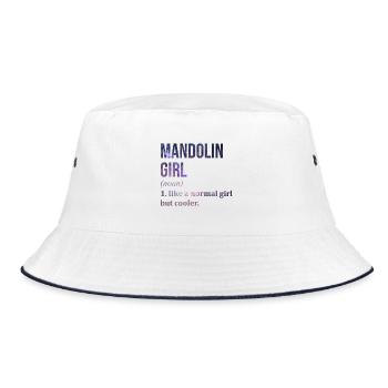 Mandolin Mandolin Mandolin - Bucket Hat - white/navy - Front