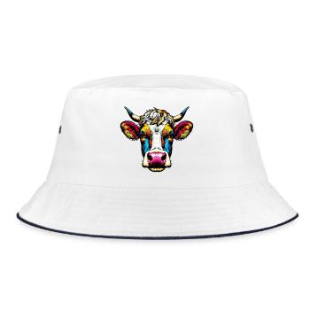 Vache - Bob - blanc/marine - Devant