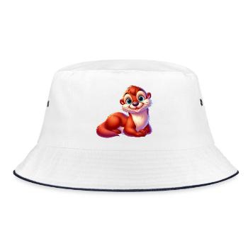 Otter - Bucket Hat - Weiß/Navy - Vorne