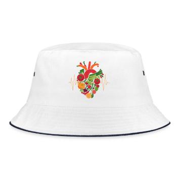 Cœur sain Fruit & Veggie Art - Bob - blanc/marine - Devant
