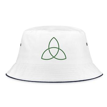 Nœud celtique (Triquetra) - Bob - blanc/marine - Devant