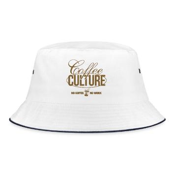 Culture du café – Pas de café, pas de travail - Bob - blanc/marine - Devant