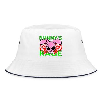 Raging Bunny - Bucket Hat - white/navy - Front