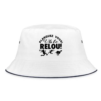 Planquez vous voilà le Relou  - Bob - blanc/marine - Devant