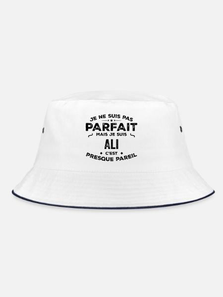 Ali – A Funny and Proud First Name, Legend - Bucket Hat - white/navy - Front