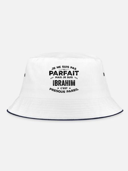 Ibrahim – A Funny and Proud First Name, Legend - Bucket Hat - white/navy - Front