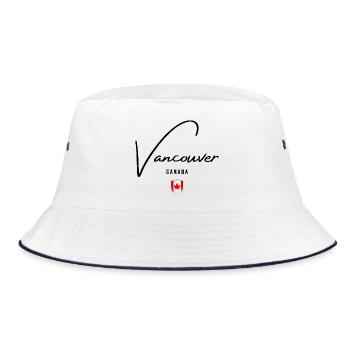 J’adore Vancouver, souvenir de Vancouver - Bob - blanc/marine - Devant