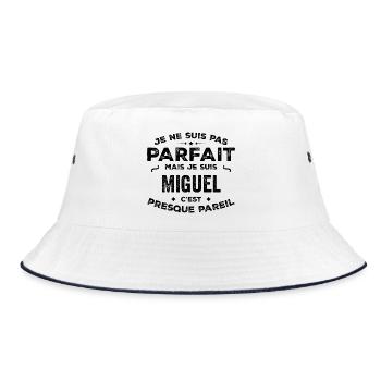 Miguel – Un Prénom, Une Légende Drôle et Fière - Bob - blanc/marine - Devant