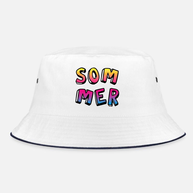 Summer Colorful Comic Style Gradient Fun Camp Bucket Hat