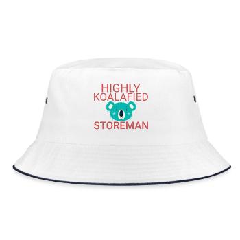 Storeman Koalafied - Bucket Hat - Weiß/Navy - Vorne