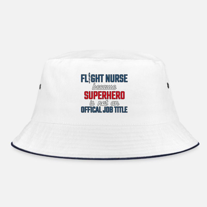 Flight Nurse Superhero Air Rescue Bucket Hat