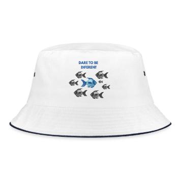 Osez être différent bleu - Bob - blanc/marine - Devant