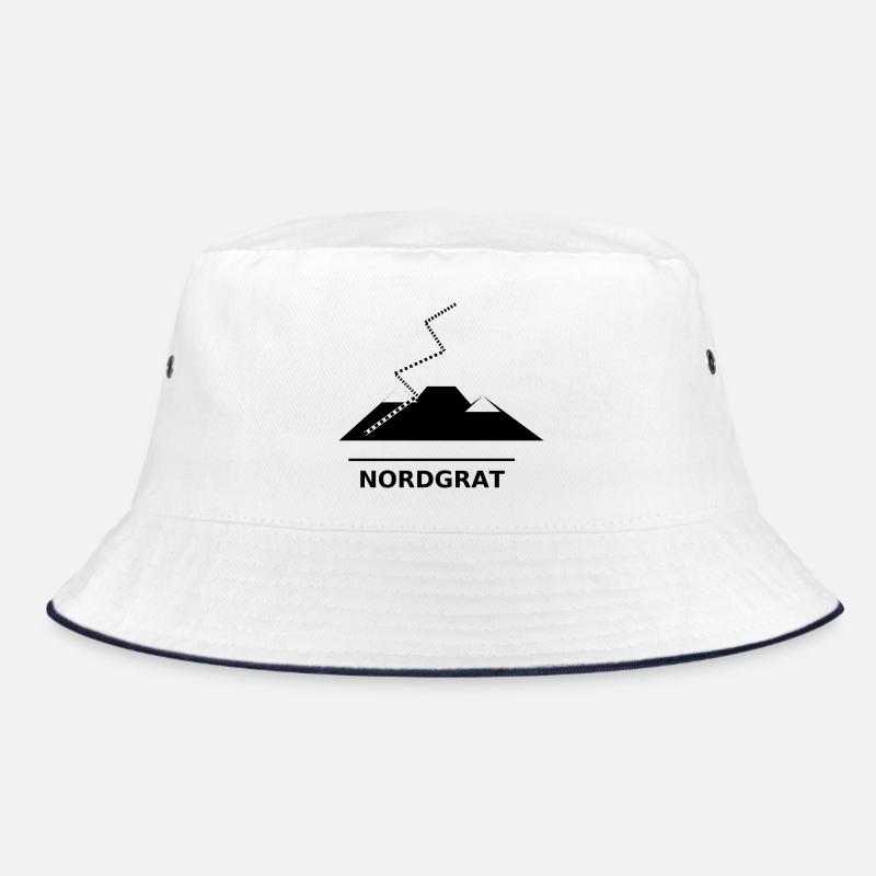 NORTH RIDGE - Bucket Hat - white/navy