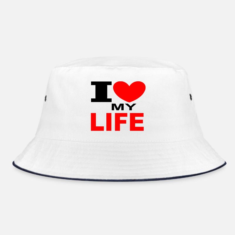 ich liebe mein Leben Bucket Hat