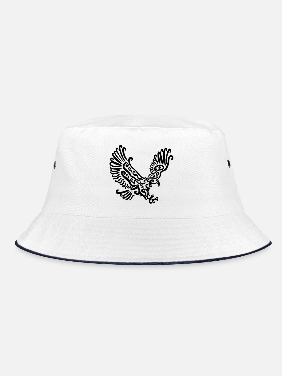 Black Eagle - Bucket Hat - white/navy - Front