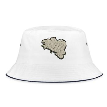 Carte Bretagne Pierre – Identité & Fierté Bretonne - Bob - blanc/marine - Devant