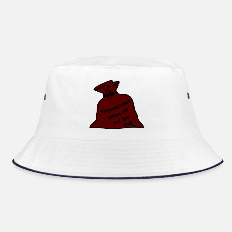 Verpackungen - Bucket Hat - Weiß/Navy