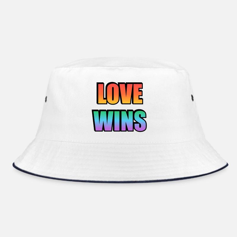 Love Wins Rainbow Gradient Bucket Hat