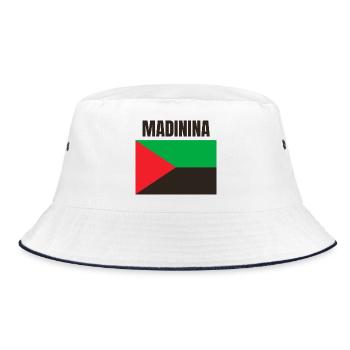 T-shirt Madinina drapeau Martinique - Bob - blanc/marine - Devant