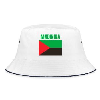 T-shirt Madinina drapeau Martinique - Bob - blanc/marine - Devant