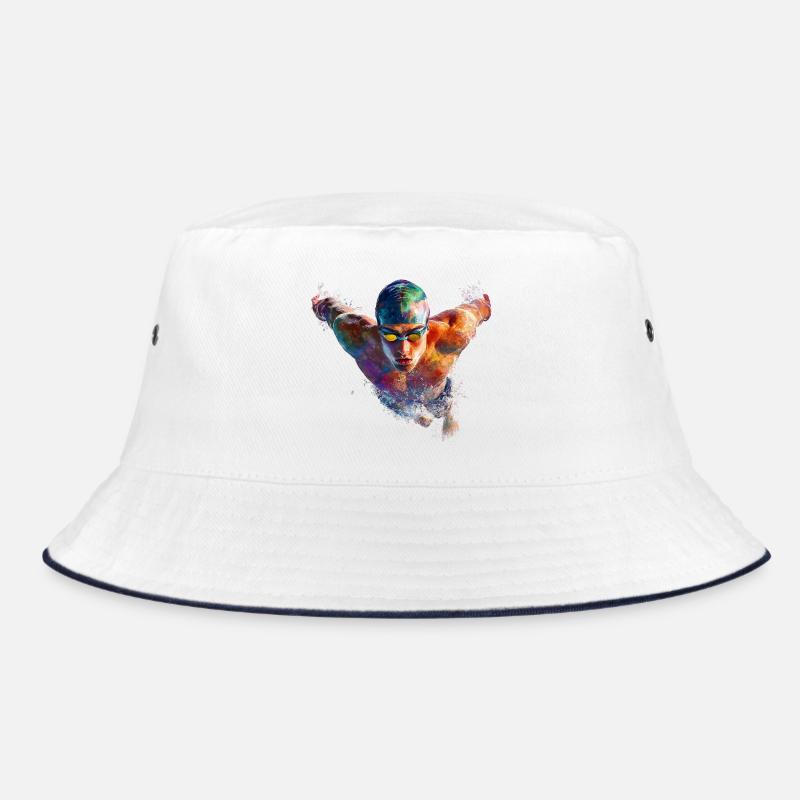 Wasserschwimmer Farbexplosion Bucket Hat