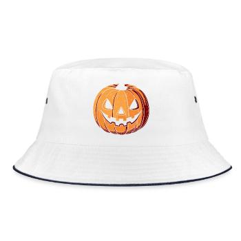 Citrouille Jack O Lantern Expressif - Bob - blanc/marine - Devant